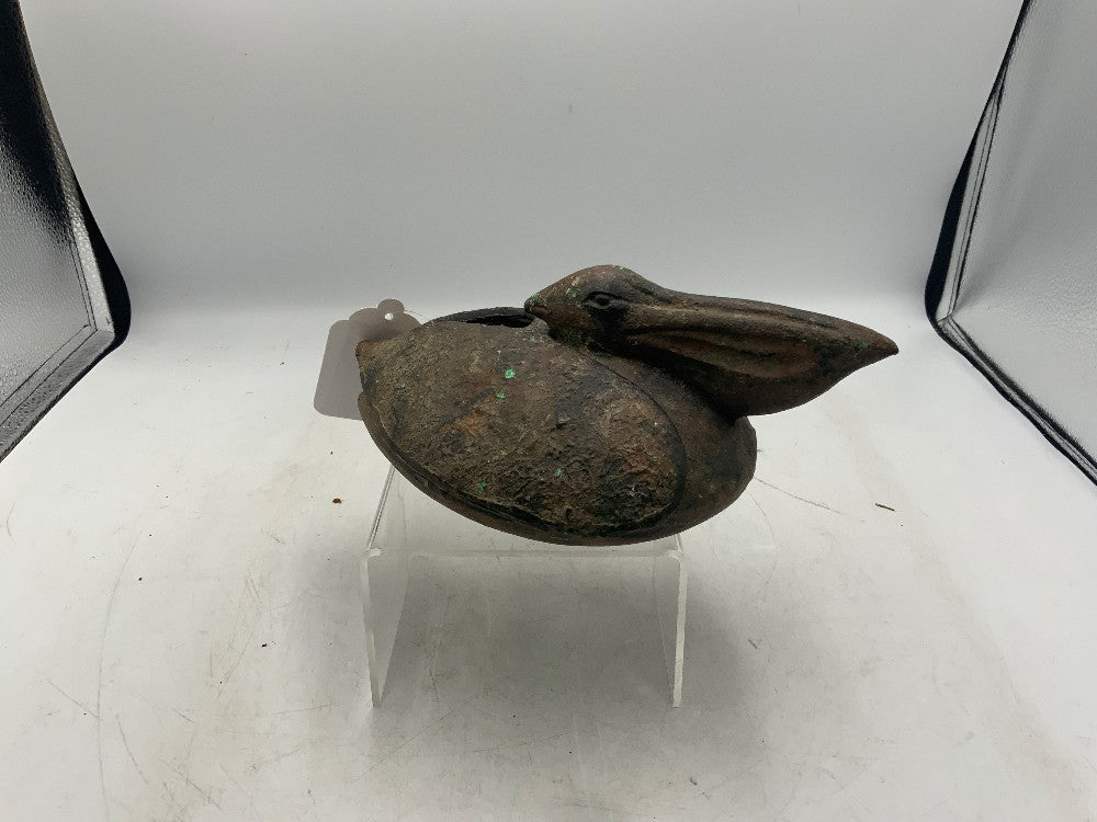 Vtg Cast Iron Pelican Insense Burner
